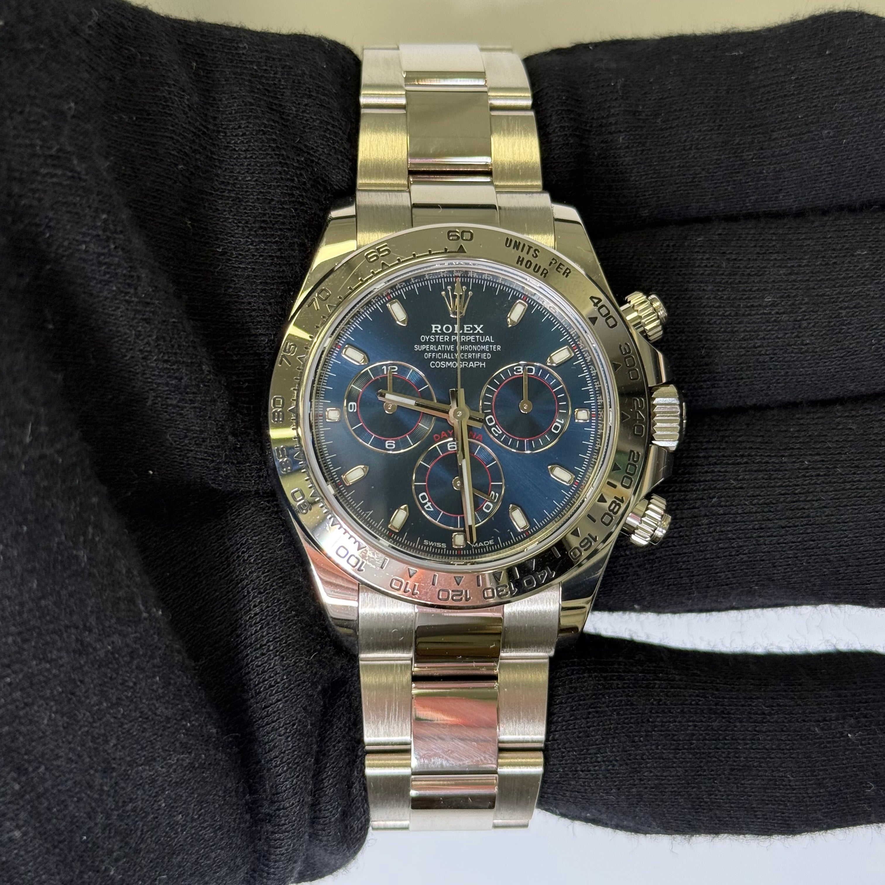 Rolex Daytona 40mm Blue Dial Watch Ref# 116509 - Happy Jewelers Fine Jewelry Lifetime Warranty