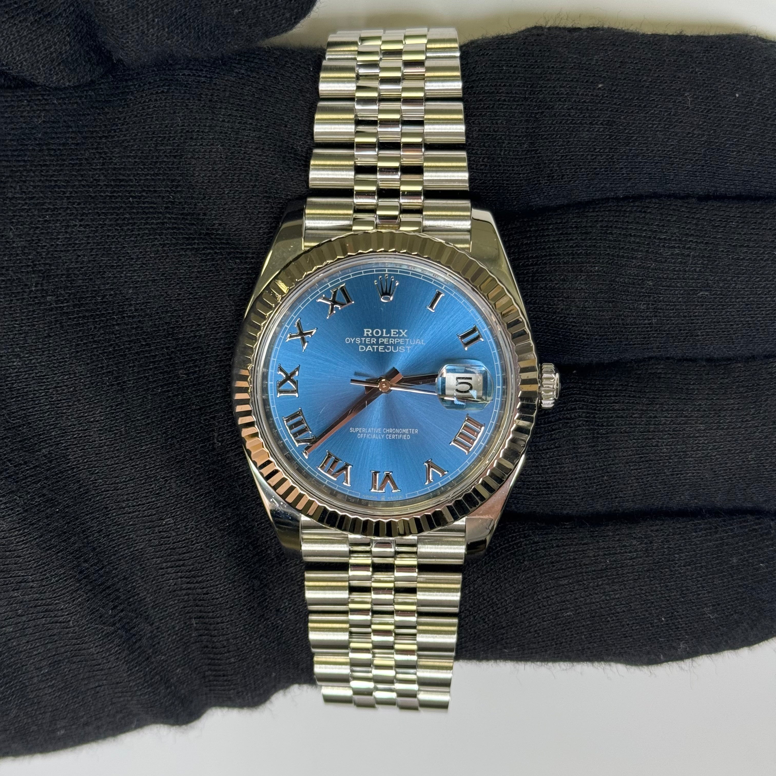 Rolex Datejust 41mm Blue Dial Watch Ref# 126334 - Happy Jewelers Fine Jewelry Lifetime Warranty