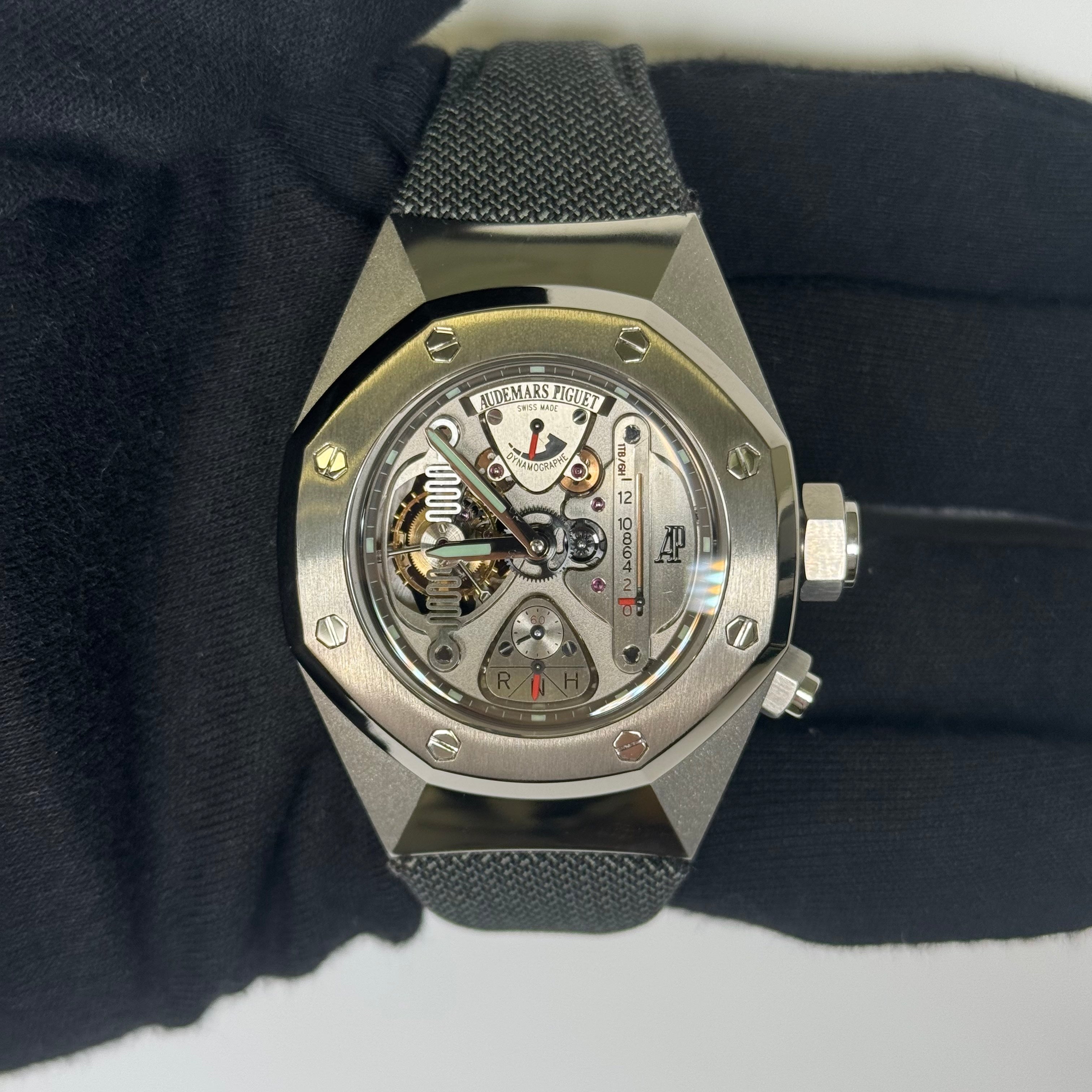 Audemars Piguet Royal Oak 44mm Openwork Dial Watch Ref# 25980AI.OO.D003SU.01 - Happy Jewelers Fine Jewelry Lifetime Warranty