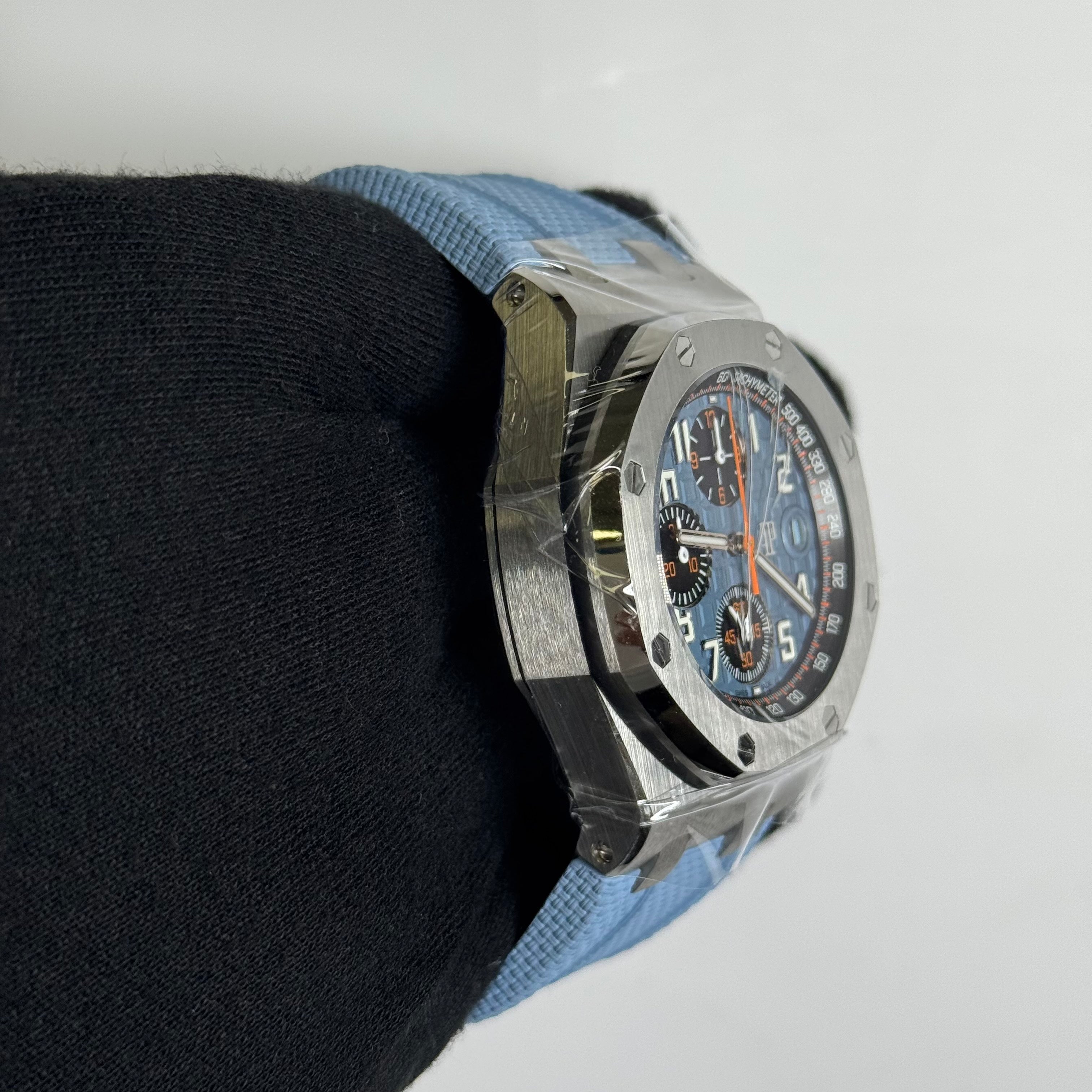 Audemars Piguet Royal Oak 42mm Blue Dial Watch Ref# 26238ST.OO.A340CA.01 - Happy Jewelers Fine Jewelry Lifetime Warranty