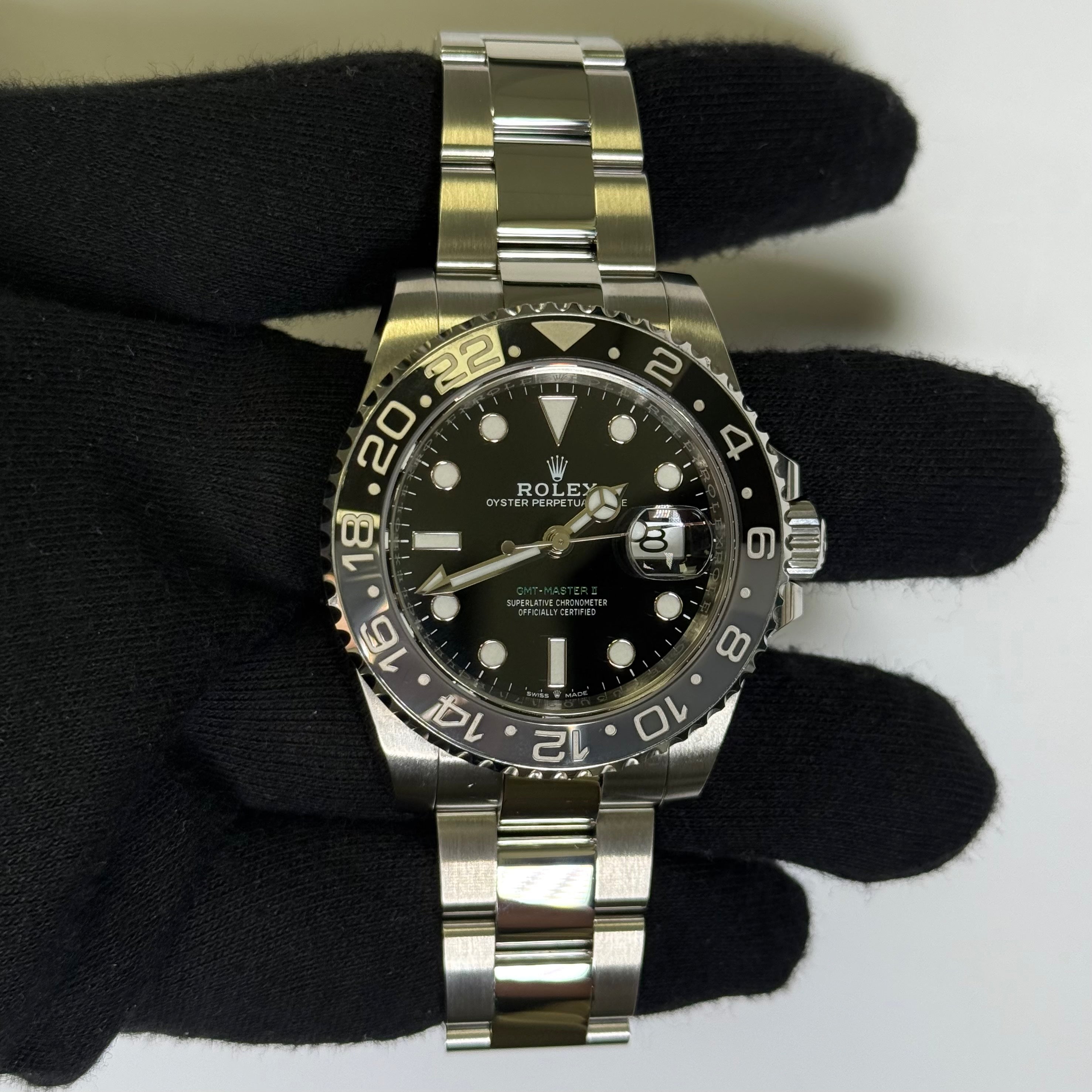 Rolex GMT-Master II 40mm Black Dial Ref# 126710GRNR - Happy Jewelers Fine Jewelry Lifetime Warranty
