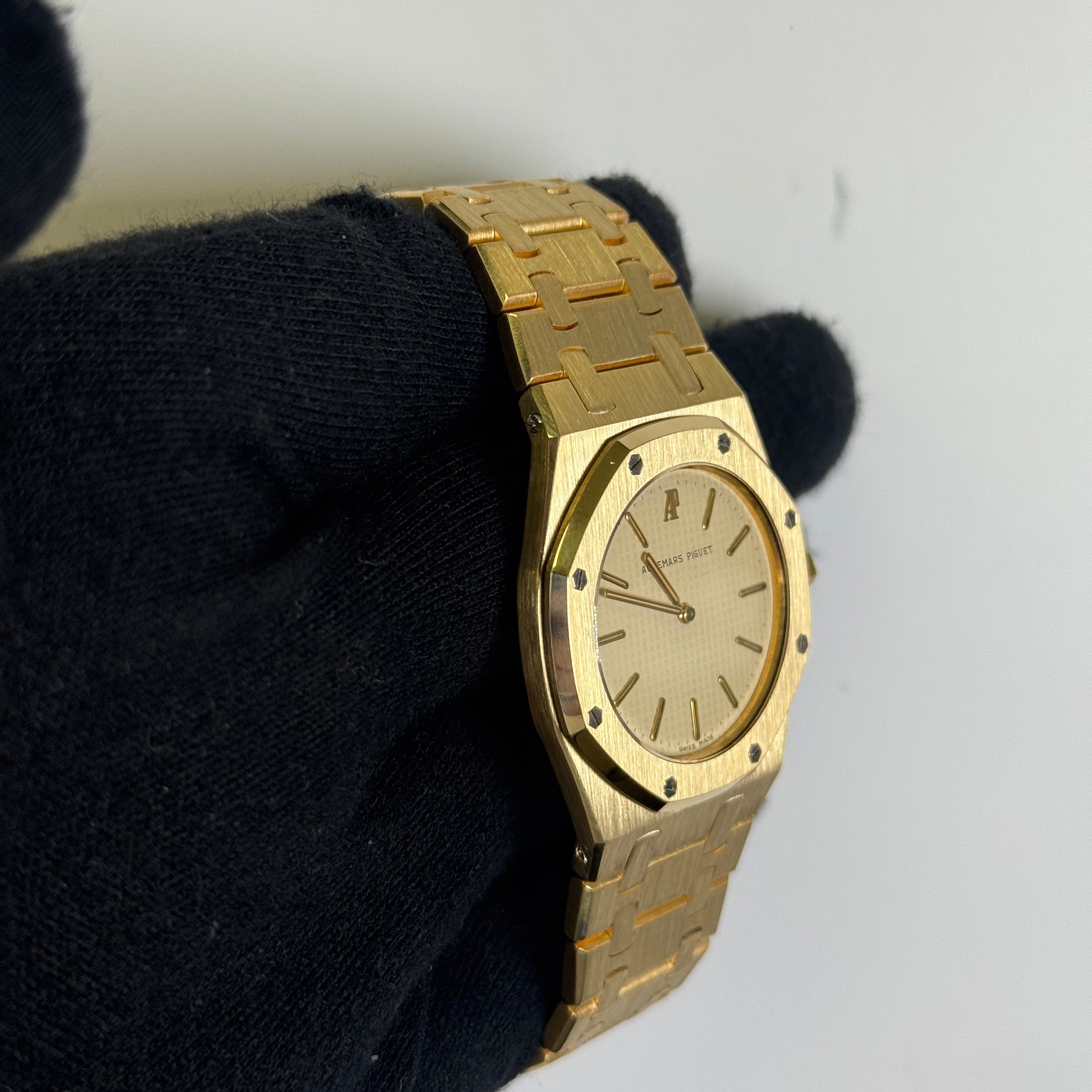 Audemars Piguet Royal Oak 33mm Cream Dial Watch Ref# 56303BA.OO.0789BA - Happy Jewelers Fine Jewelry Lifetime Warranty