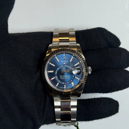 Rolex Sky-Dweller 42mm Blue Dial Watch Ref# 336934 - Happy Jewelers Fine Jewelry Lifetime Warranty