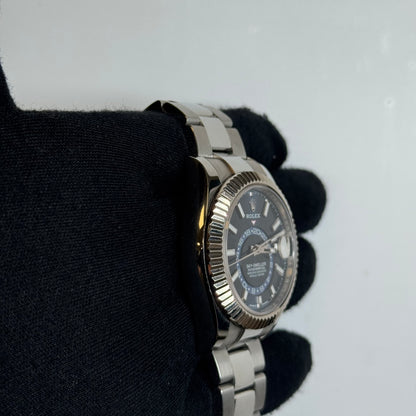 Rolex Sky-Dweller 42mm Blue Dial Watch Ref# 336934 - Happy Jewelers Fine Jewelry Lifetime Warranty