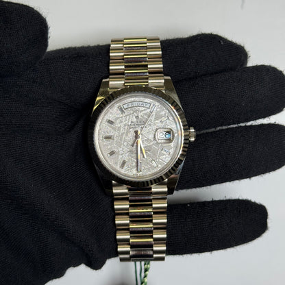 Rolex Day-Date 40mm Meteorite Dial Watch Ref# 228239 - Happy Jewelers Fine Jewelry Lifetime Warranty