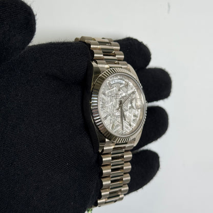 Rolex Day-Date 40mm Meteorite Dial Watch Ref# 228239 - Happy Jewelers Fine Jewelry Lifetime Warranty