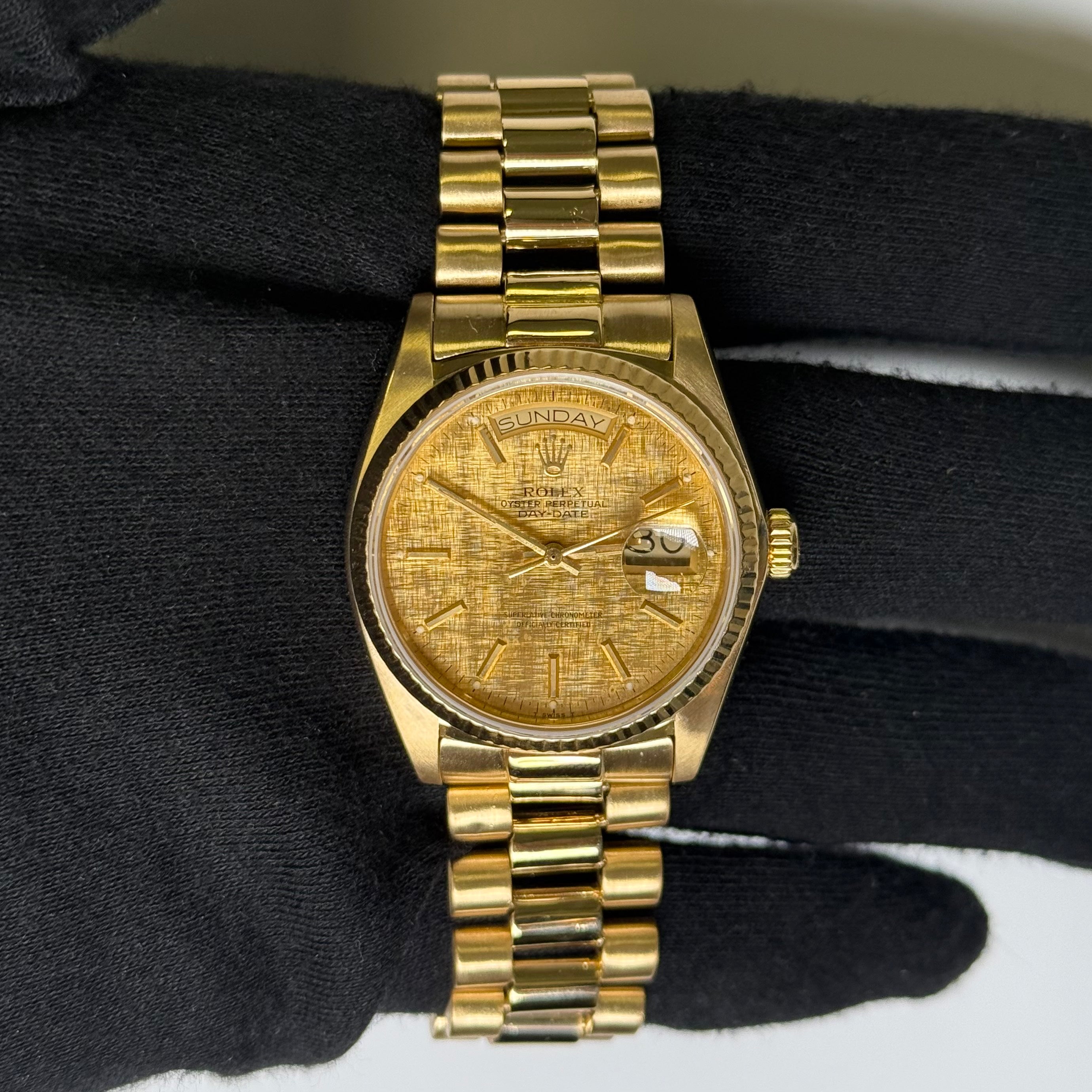 Rolex Day-Date 36mm Champagne Dial Watch Ref# 18038 - Happy Jewelers Fine Jewelry Lifetime Warranty