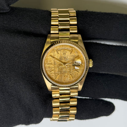 Rolex Day-Date 36mm Champagne Dial Watch Ref# 18038 - Happy Jewelers Fine Jewelry Lifetime Warranty