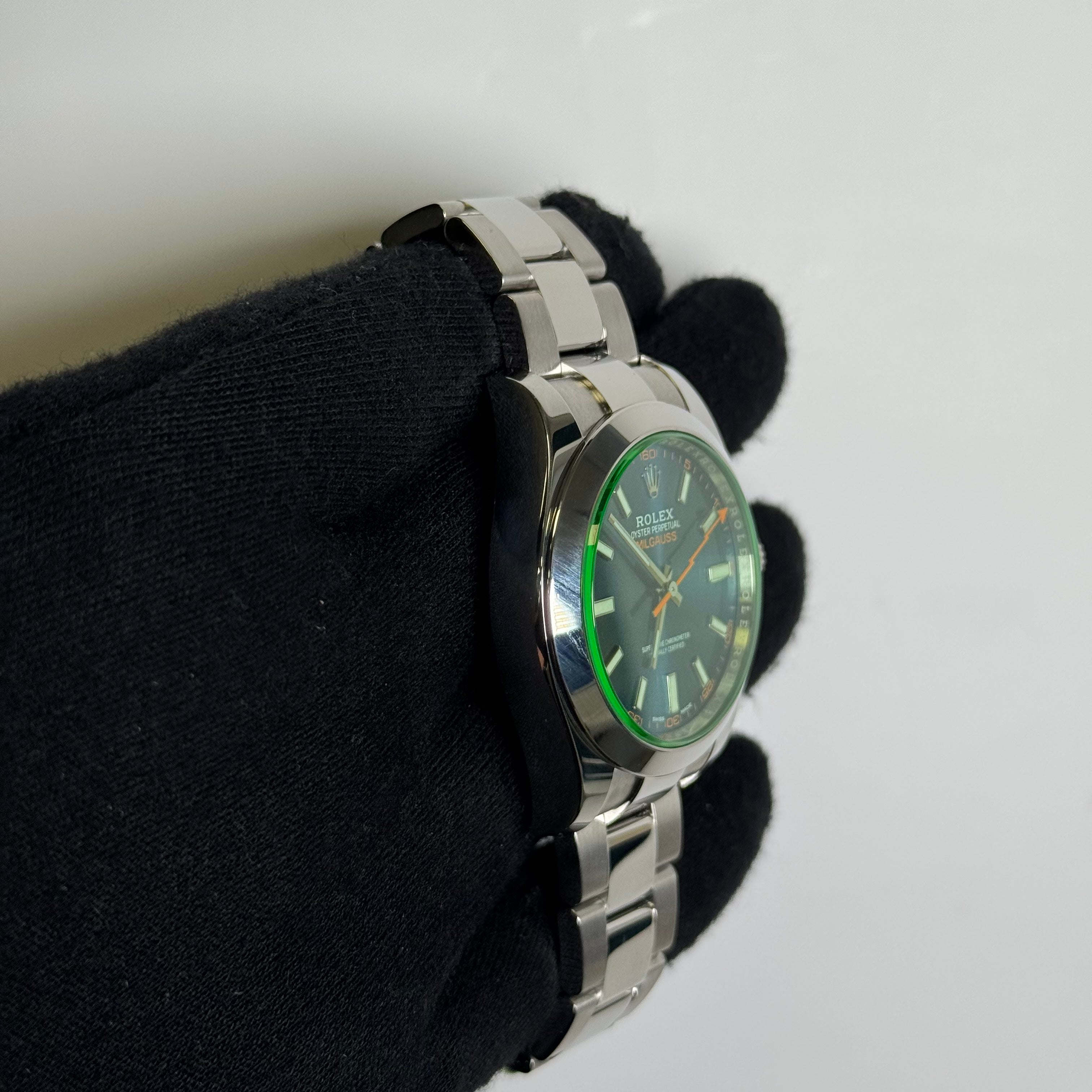 Rolex Milgauss 40mm Blue Dial Watch Ref# 116400GV - Happy Jewelers Fine Jewelry Lifetime Warranty