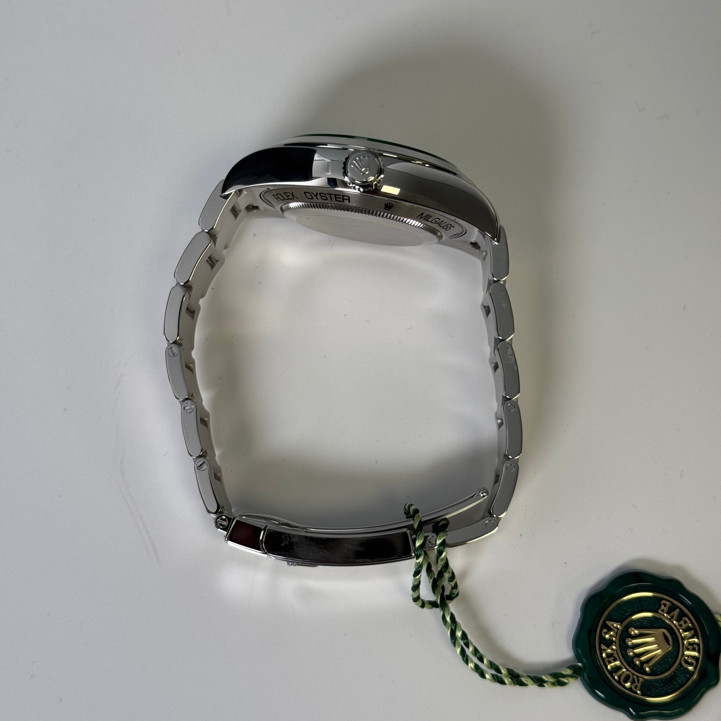 Rolex Milgauss 40mm Blue Dial Watch Ref# 116400GV - Happy Jewelers Fine Jewelry Lifetime Warranty