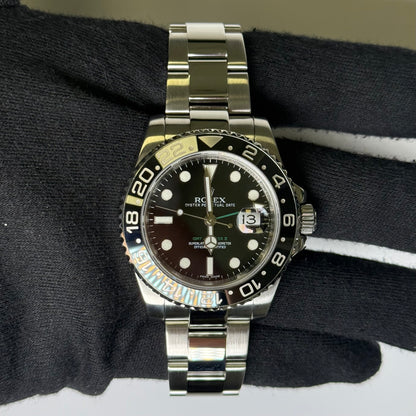 Rolex GMT-Master II 40mm Black Dial Watch Ref# 116710LN - Happy Jewelers Fine Jewelry Lifetime Warranty