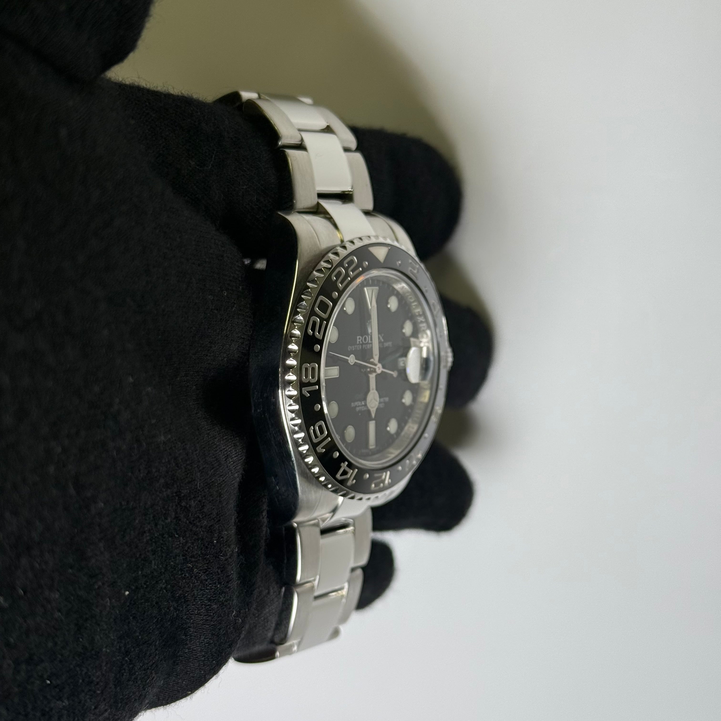 Rolex GMT-Master II 40mm Black Dial Watch Ref# 116710LN - Happy Jewelers Fine Jewelry Lifetime Warranty
