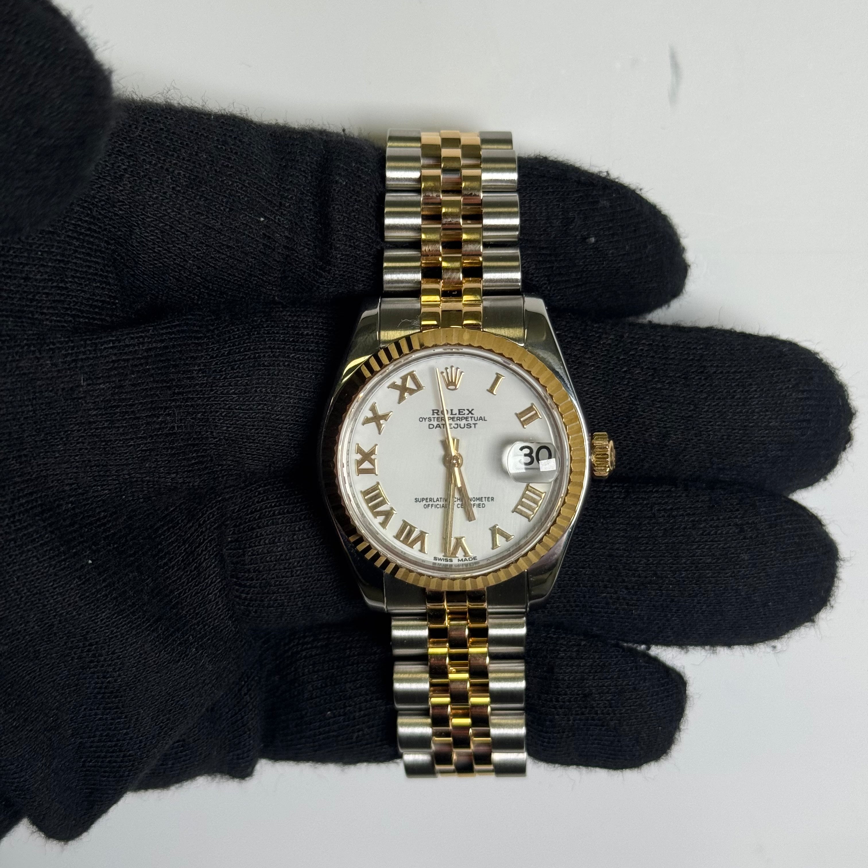 Rolex Datejust 31mm White Dial Watch Ref# 178273 - Happy Jewelers Fine Jewelry Lifetime Warranty
