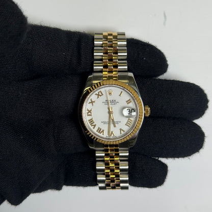 Rolex Datejust 31mm White Dial Watch Ref# 178273 - Happy Jewelers Fine Jewelry Lifetime Warranty