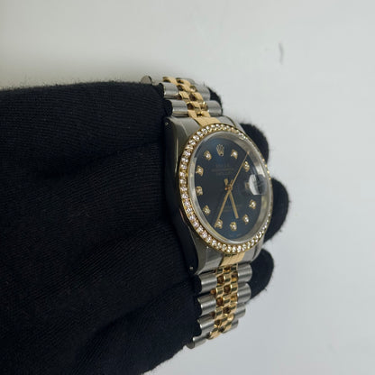 Rolex Datejust 36mm Blue Dial Watch Ref# 16233 - Happy Jewelers Fine Jewelry Lifetime Warranty