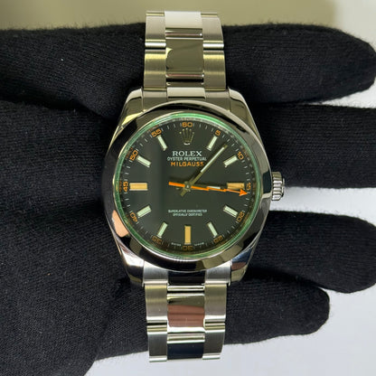 Rolex Milgauss 40mm Black Dial Watch Ref# 116400GV - Happy Jewelers Fine Jewelry Lifetime Warranty