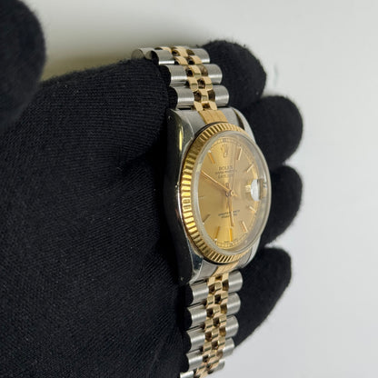 Rolex Datejust 36mm Champagne Dial Watch Ref# 16233 - Happy Jewelers Fine Jewelry Lifetime Warranty