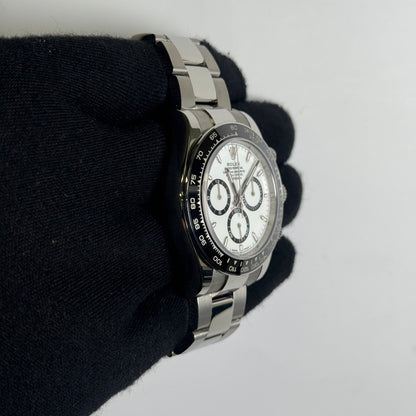 Rolex Daytona 40mm White Dial Watch Ref# 126500LN - Happy Jewelers Fine Jewelry Lifetime Warranty