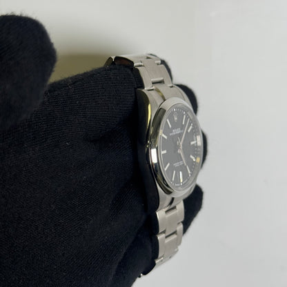Rolex Oyster Perpetual 39mm Black Dial Watch Ref# 114300 - Happy Jewelers Fine Jewelry Lifetime Warranty