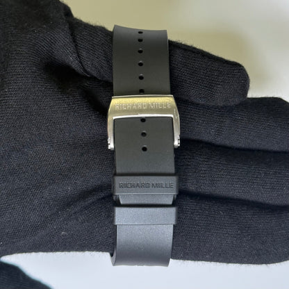 Richard Mille RM011 Titanium 50mm Black Flyback Chronograph Dial Watch Ref# RM011 - Happy Jewelers Fine Jewelry Lifetime Warranty