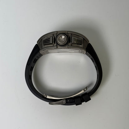 Richard Mille RM011 Titanium 50mm Black Flyback Chronograph Dial Watch Ref# RM011 - Happy Jewelers Fine Jewelry Lifetime Warranty