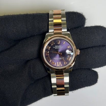 Rolex Datejust 31mm Purple Dial Watch Ref# 278241 - Happy Jewelers Fine Jewelry Lifetime Warranty