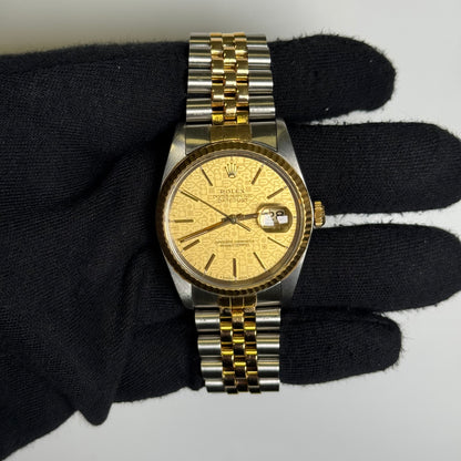 Rolex Datejust 36mm Jubilee Dial Watch Ref# 16233 - Happy Jewelers Fine Jewelry Lifetime Warranty