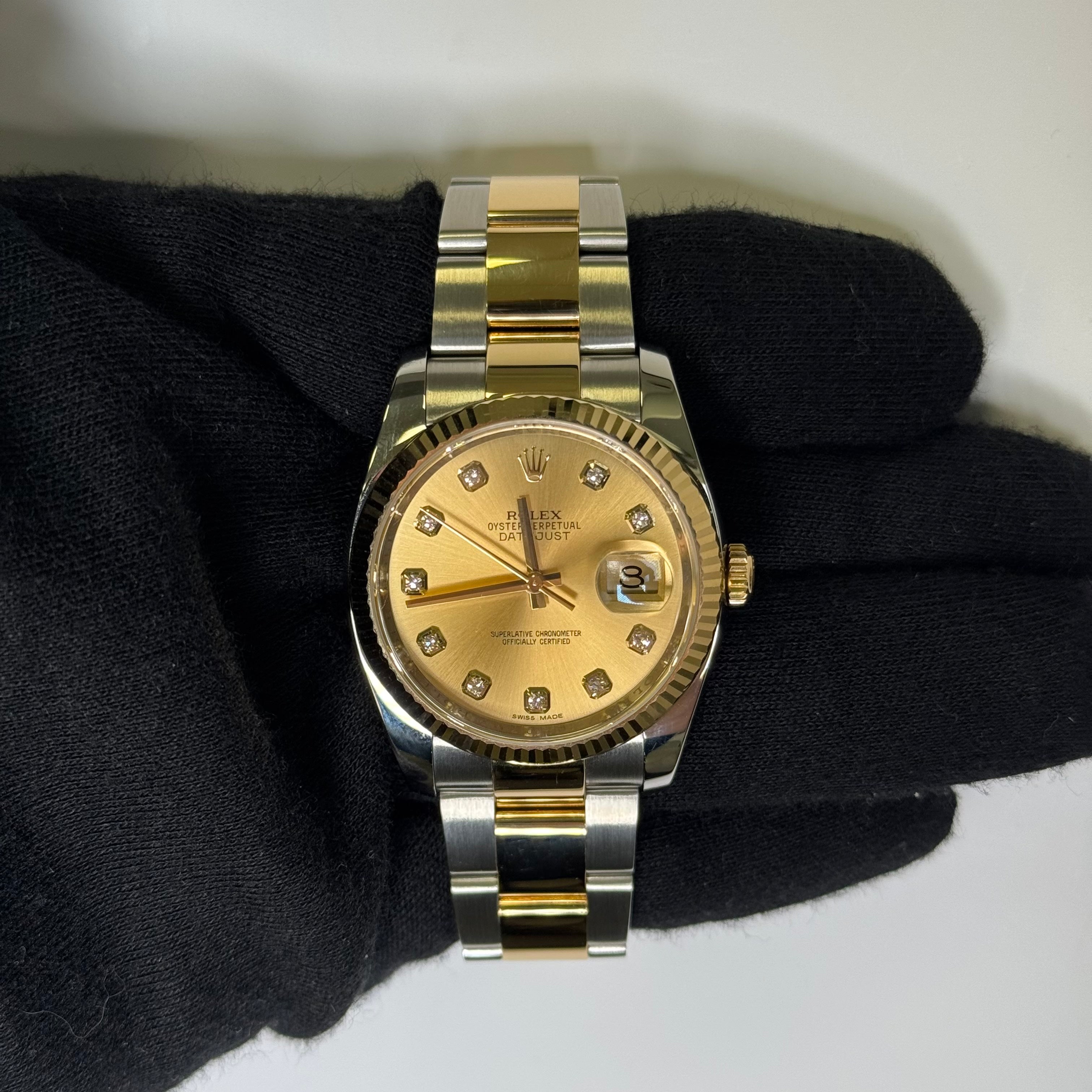 Rolex Datejust 36mm Champagne Dial Watch Ref# 116233 - Happy Jewelers Fine Jewelry Lifetime Warranty