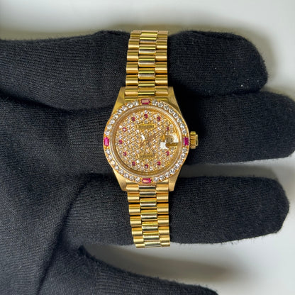 Rolex Datejust 26mm Diamond Dial Watch Ref# 69178 - Happy Jewelers Fine Jewelry Lifetime Warranty