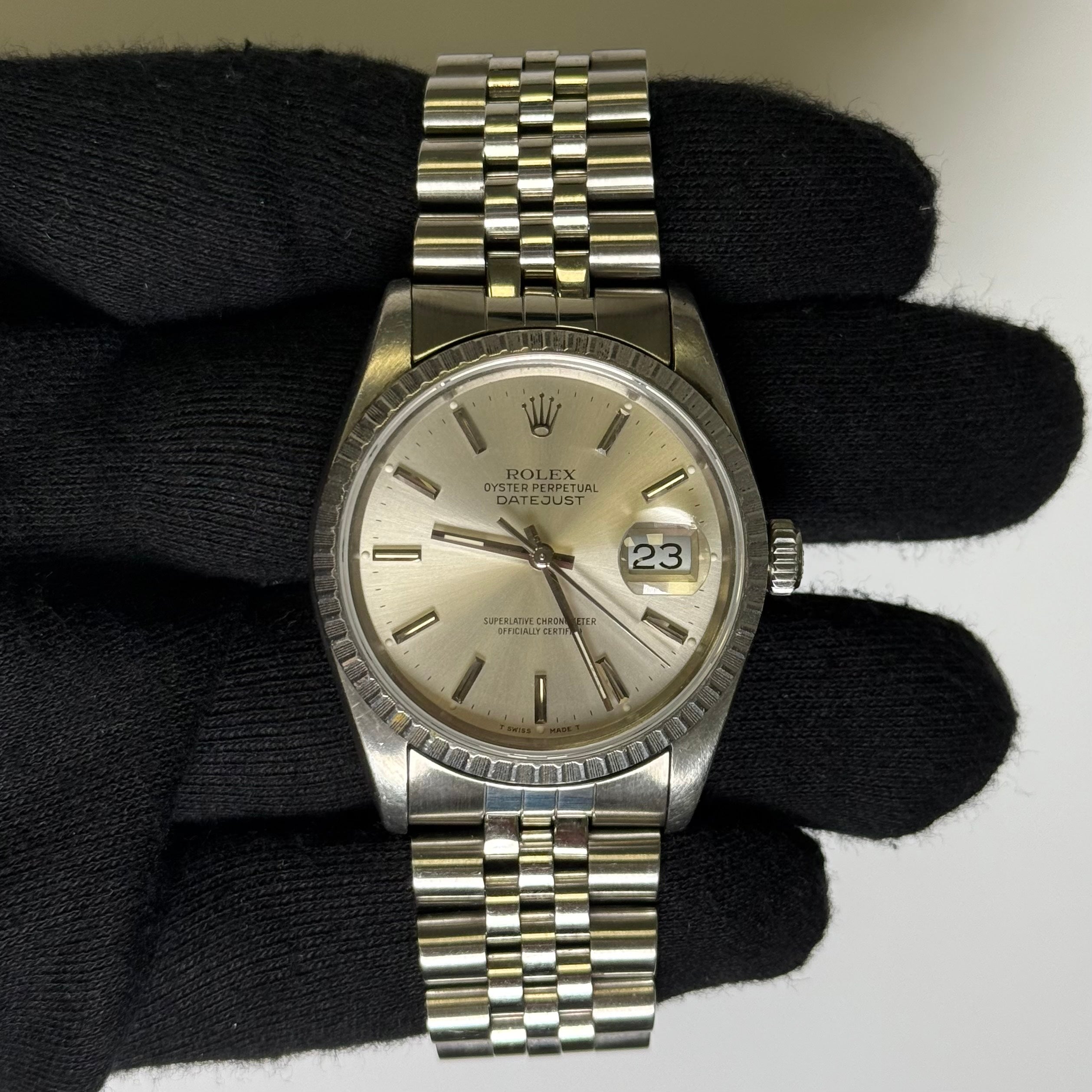 Rolex Datejust 36mm Silver Dial Watch Ref# 16220 - Happy Jewelers Fine Jewelry Lifetime Warranty