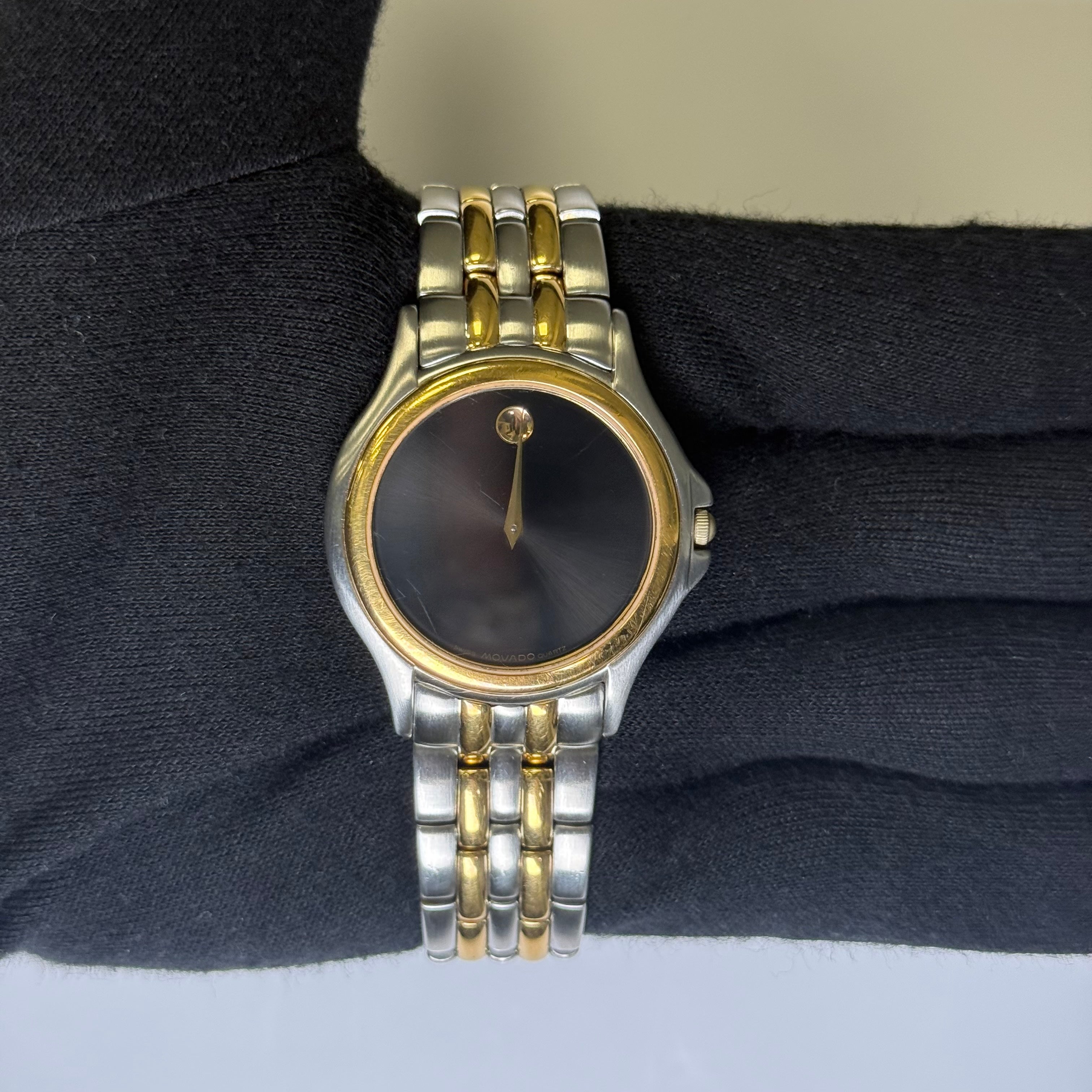Movado Museum 35mm Black Dial Watch Ref# 81 DI 863 - Happy Jewelers Fine Jewelry Lifetime Warranty