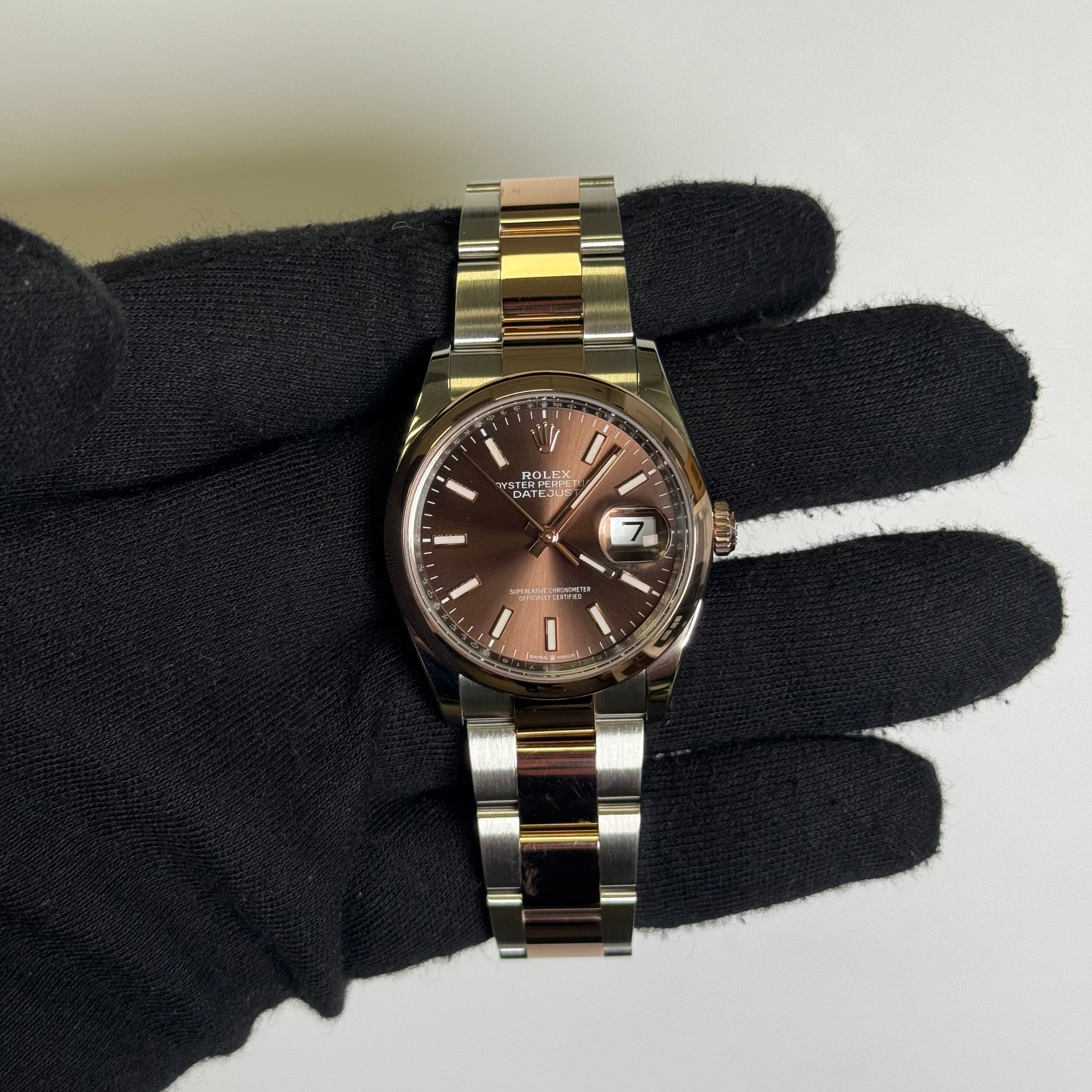 Rolex Datejust 36mm Chocolate Dial Watch Ref# 126201 – Happy Jewelers