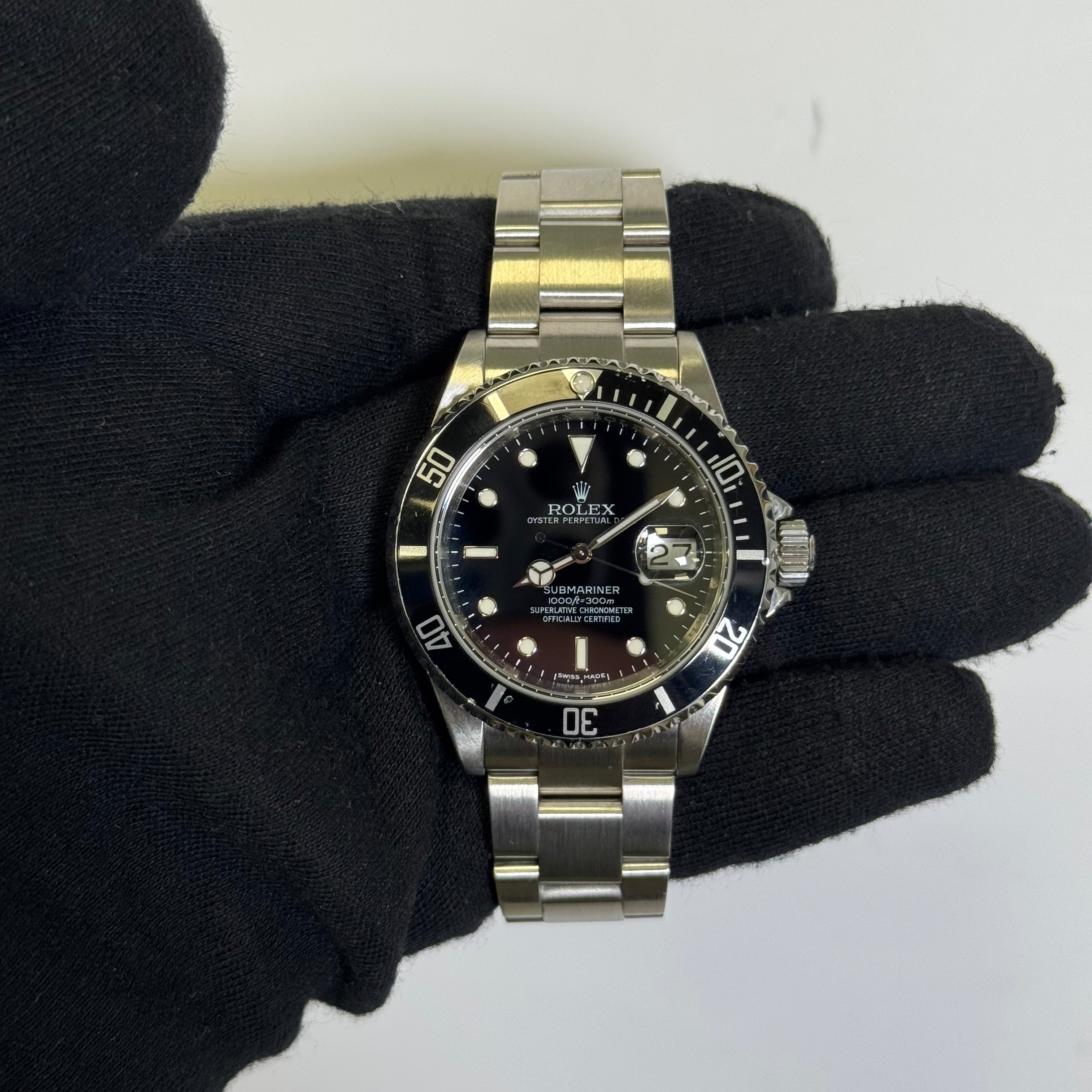 Rolex Submariner 40mm Black Dial Watch Ref# 16610 - Happy Jewelers Fine Jewelry Lifetime Warranty