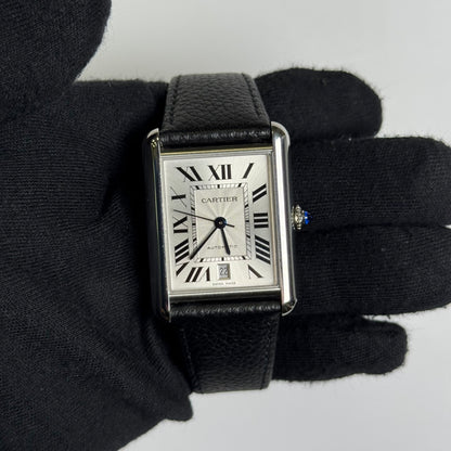 Cartier Tank 31mm Silver Dial Watch Ref# WSTA0040 - Happy Jewelers Fine Jewelry Lifetime Warranty