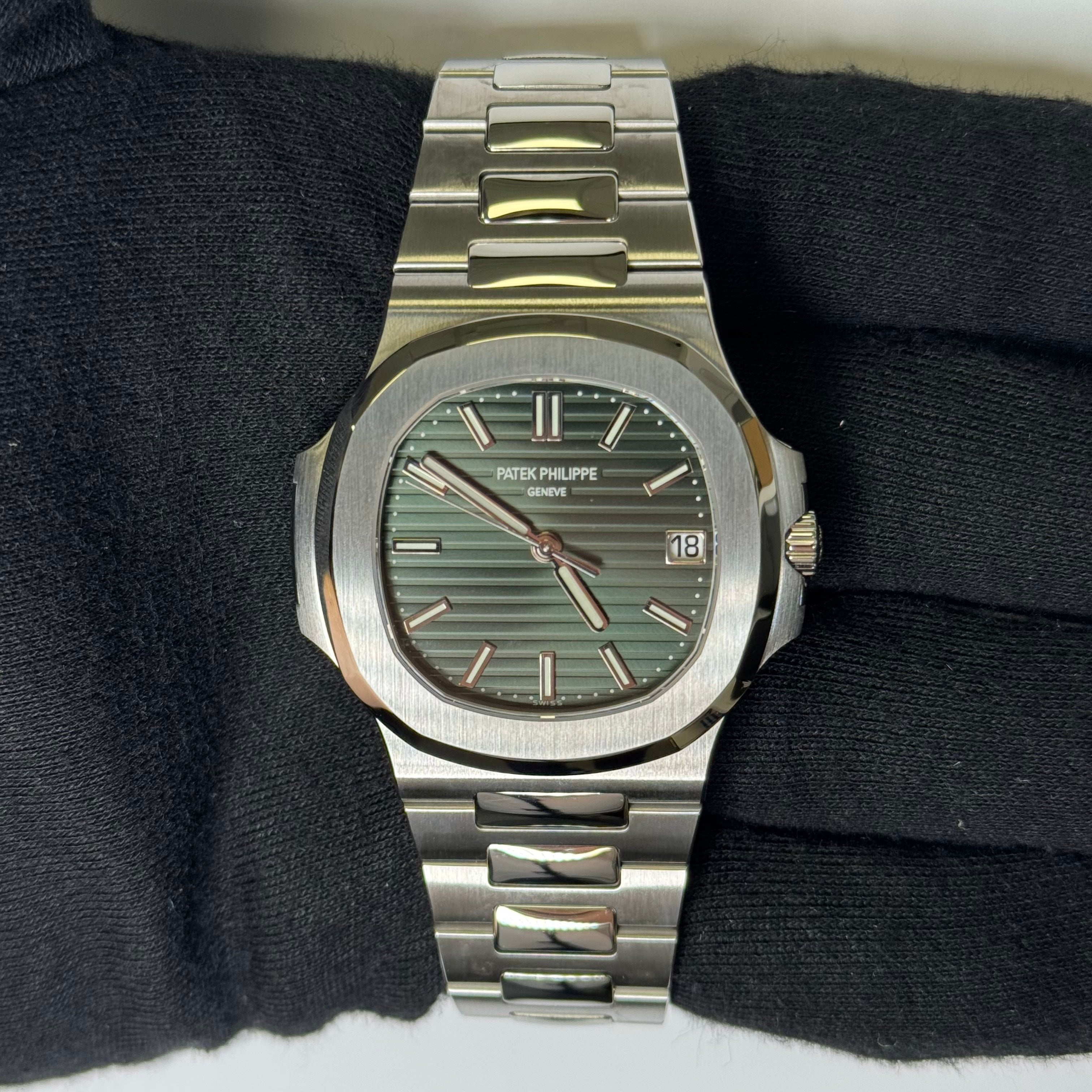 Patek Philippe Nautilus 40mm Green Dial Ref# 5711/1A-014 - Happy Jewelers Fine Jewelry Lifetime Warranty