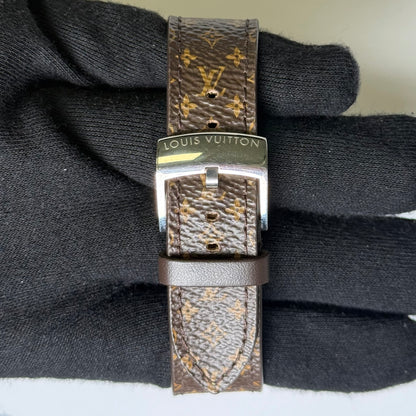 Louis Vuitton Tambour 39.5mm Brown Dial Watch Ref# Q1111 - Happy Jewelers Fine Jewelry Lifetime Warranty