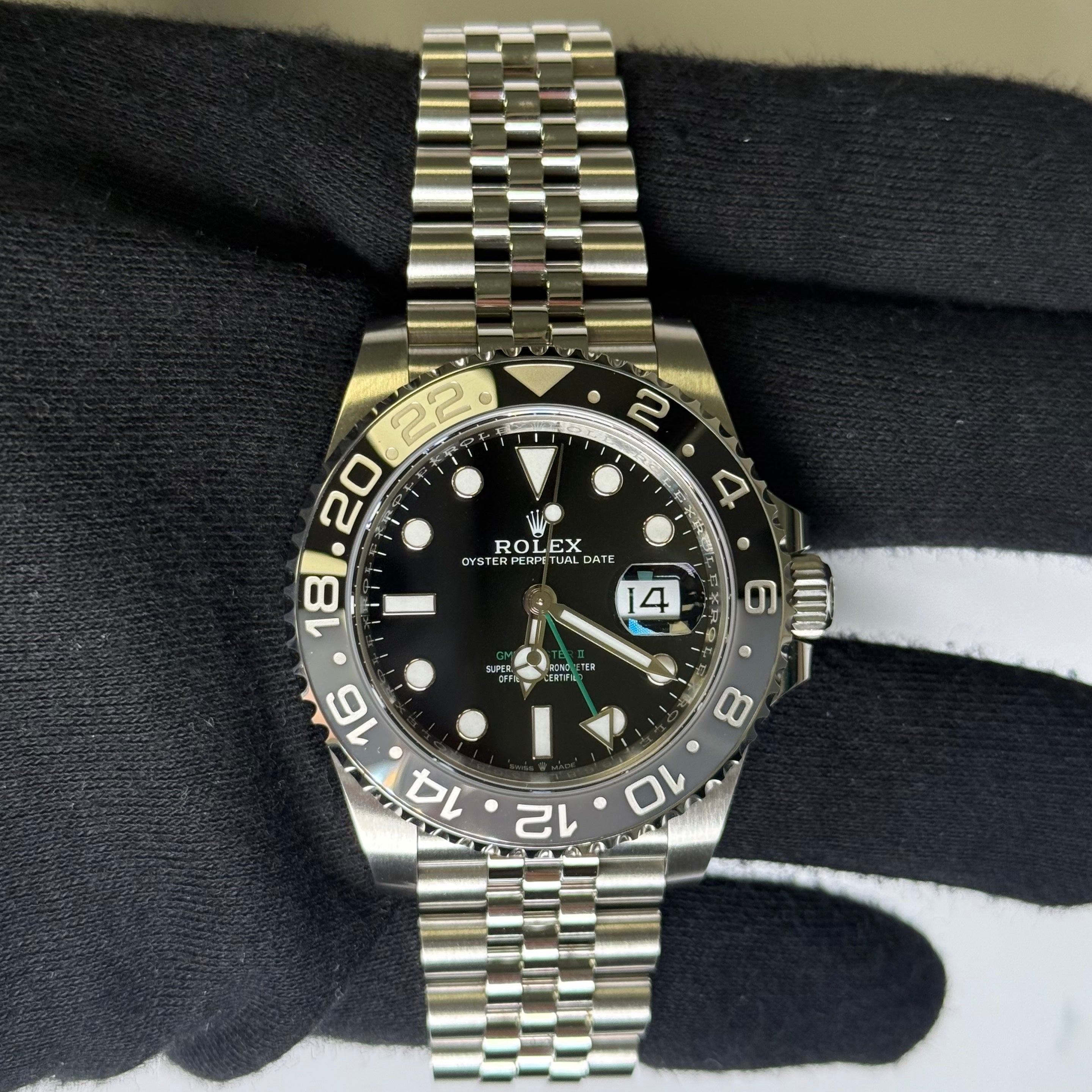 Rolex GMT-Master II 40mm Black Dial Ref# 126710GRNR - Happy Jewelers Fine Jewelry Lifetime Warranty