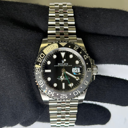 Rolex GMT-Master II 40mm Black Dial Ref# 126710GRNR - Happy Jewelers Fine Jewelry Lifetime Warranty