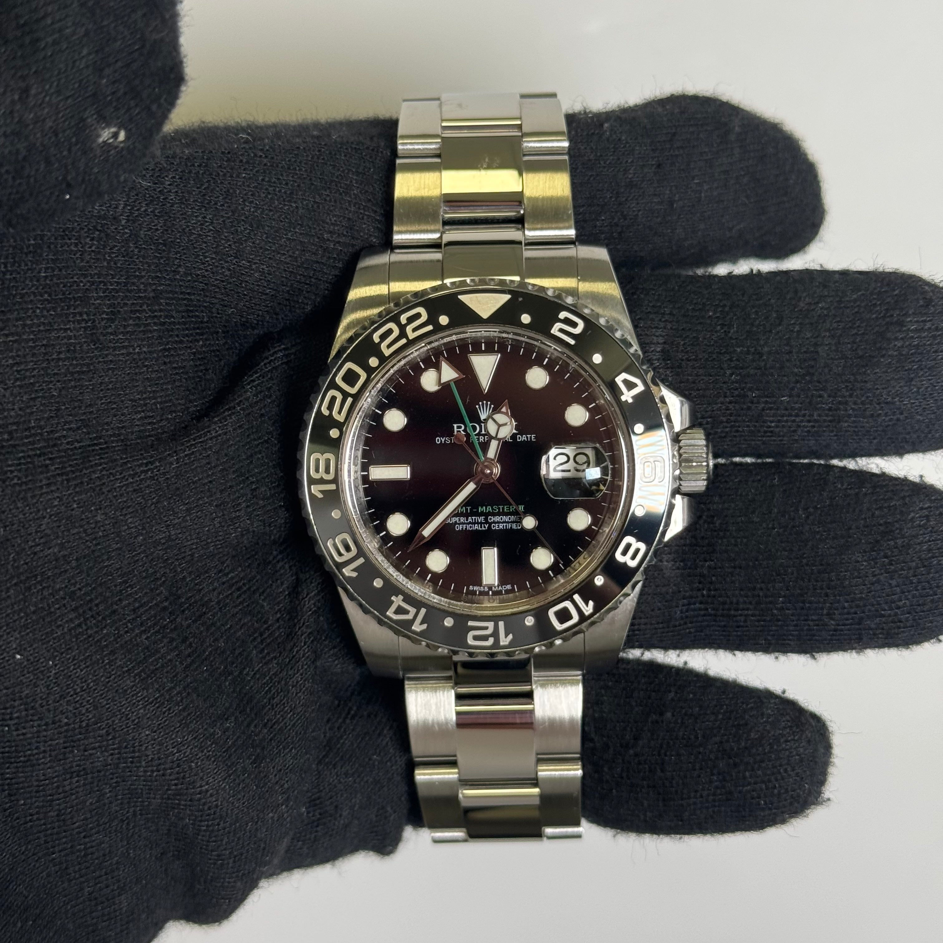 Rolex GMT-Master II 40mm Black Dial Watch Ref# 116710LN - Happy Jewelers Fine Jewelry Lifetime Warranty