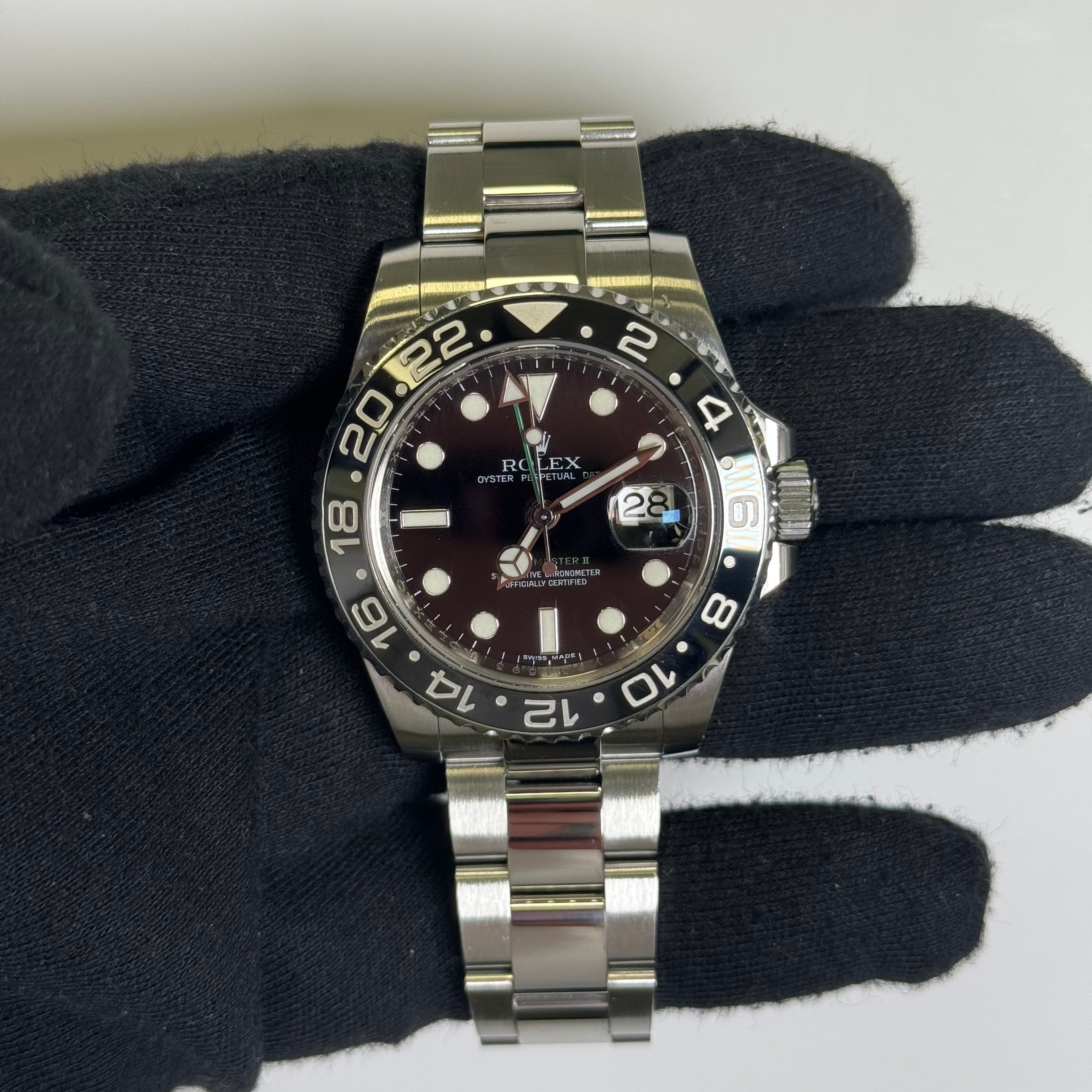 Rolex GMT-Master II 40mm Black Dial Watch Ref# 116710LN - Happy Jewelers Fine Jewelry Lifetime Warranty