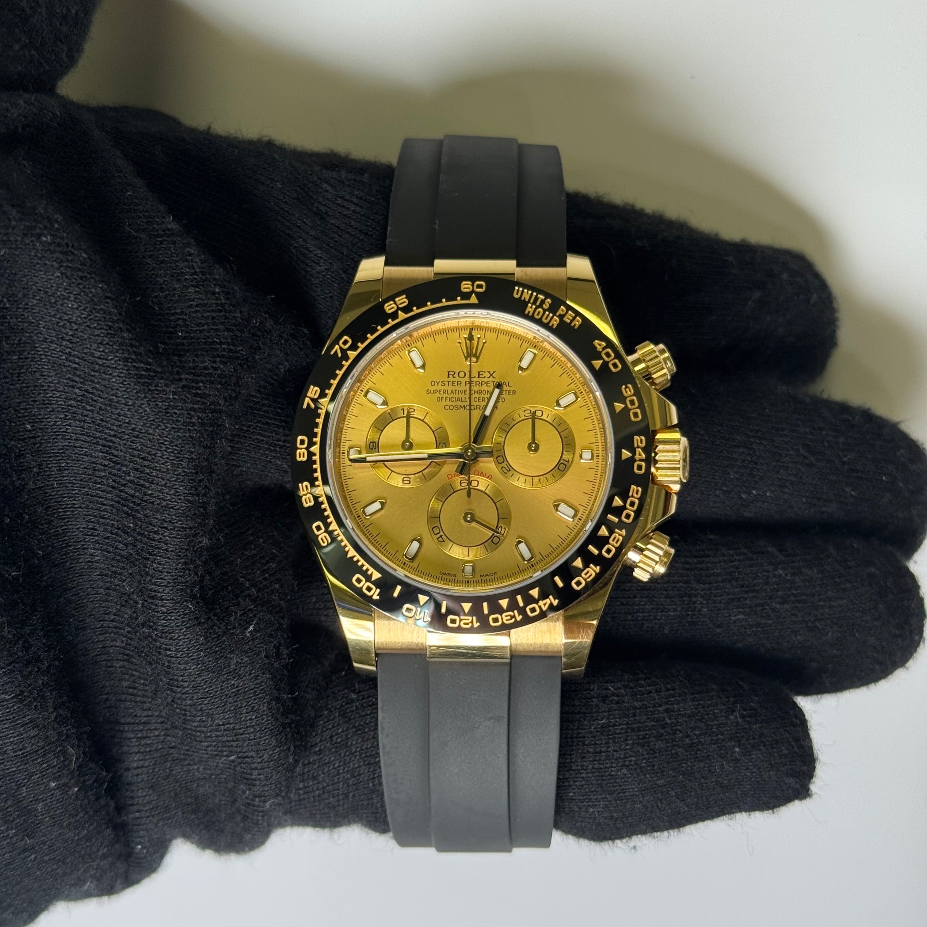 Rolex Daytona 40mm Champagne Dial Watch Ref# 116518LN - Happy Jewelers Fine Jewelry Lifetime Warranty