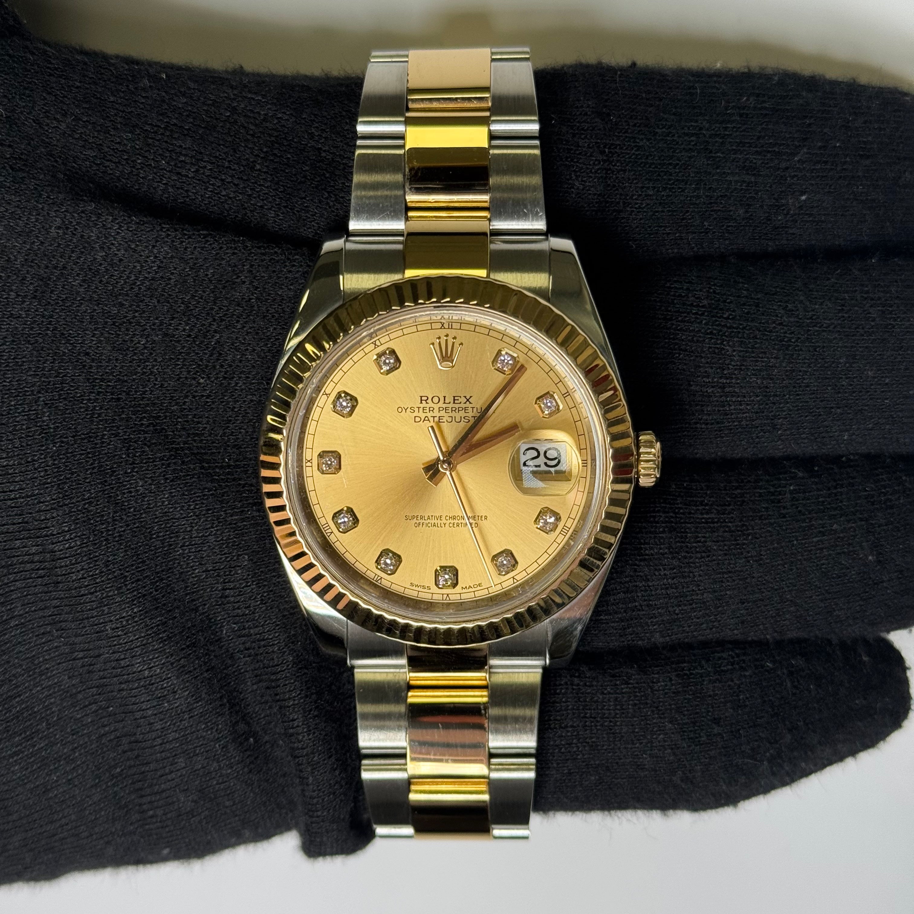 Rolex Datejust 41mm Champagne Dial Watch Ref# 126333 - Happy Jewelers Fine Jewelry Lifetime Warranty
