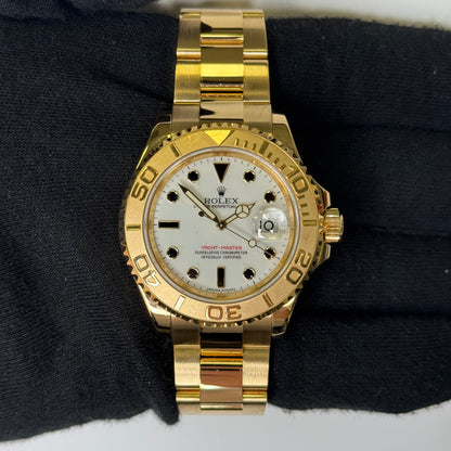 Rolex Yacht-Master 40mm White Dial Watch Ref# 16628 - Happy Jewelers Fine Jewelry Lifetime Warranty