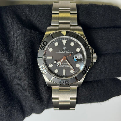 Rolex Yacht-Master 42mm Black Dial Watch Ref# 226627 - Happy Jewelers Fine Jewelry Lifetime Warranty