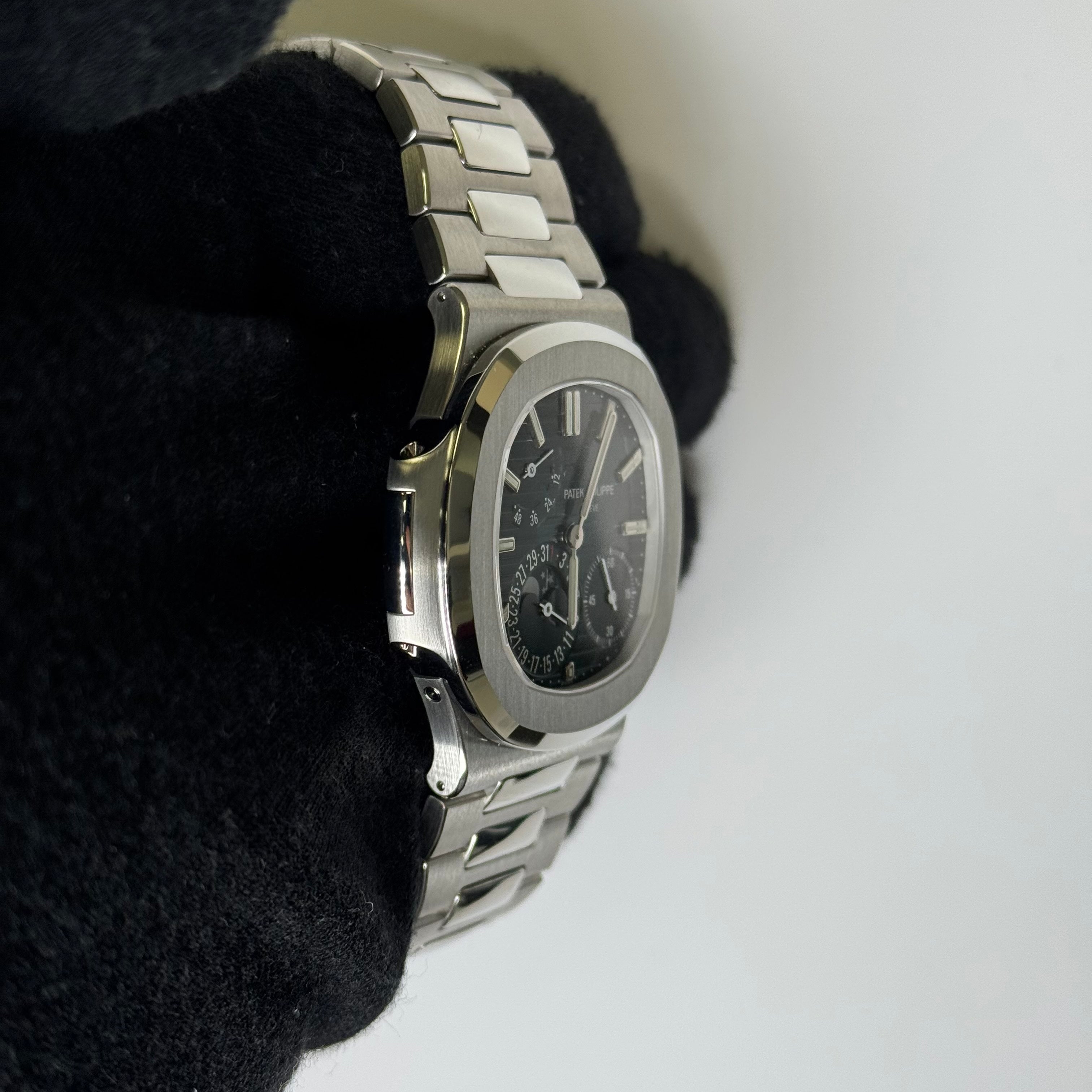 Patek Philippe Nautilus 40.5mm Blue Dial Watch Ref# 5712/1A-001 - Happy Jewelers Fine Jewelry Lifetime Warranty