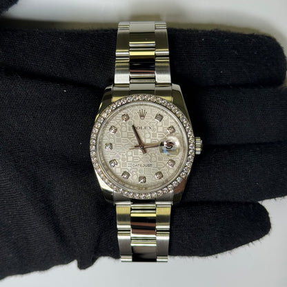 Rolex Datejust 36mm Silver Jubilee Dial Watch Ref# 116233 - Happy Jewelers Fine Jewelry Lifetime Warranty