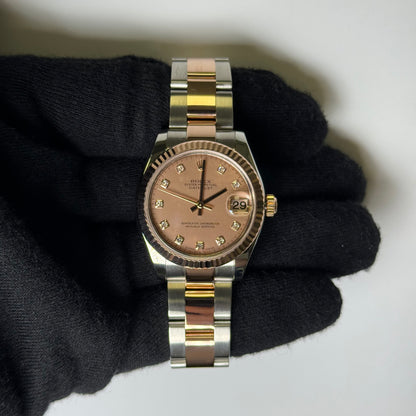 Rolex Datejust 31mm Pink MOP Dial Watch Ref# 178271 - Happy Jewelers Fine Jewelry Lifetime Warranty