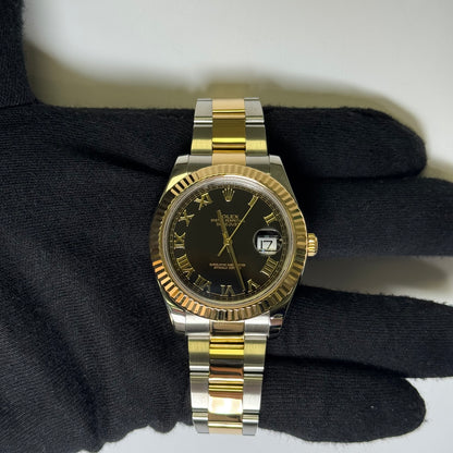 Rolex Datejust 41mm Black Dial Watch Ref# 116333 - Happy Jewelers Fine Jewelry Lifetime Warranty