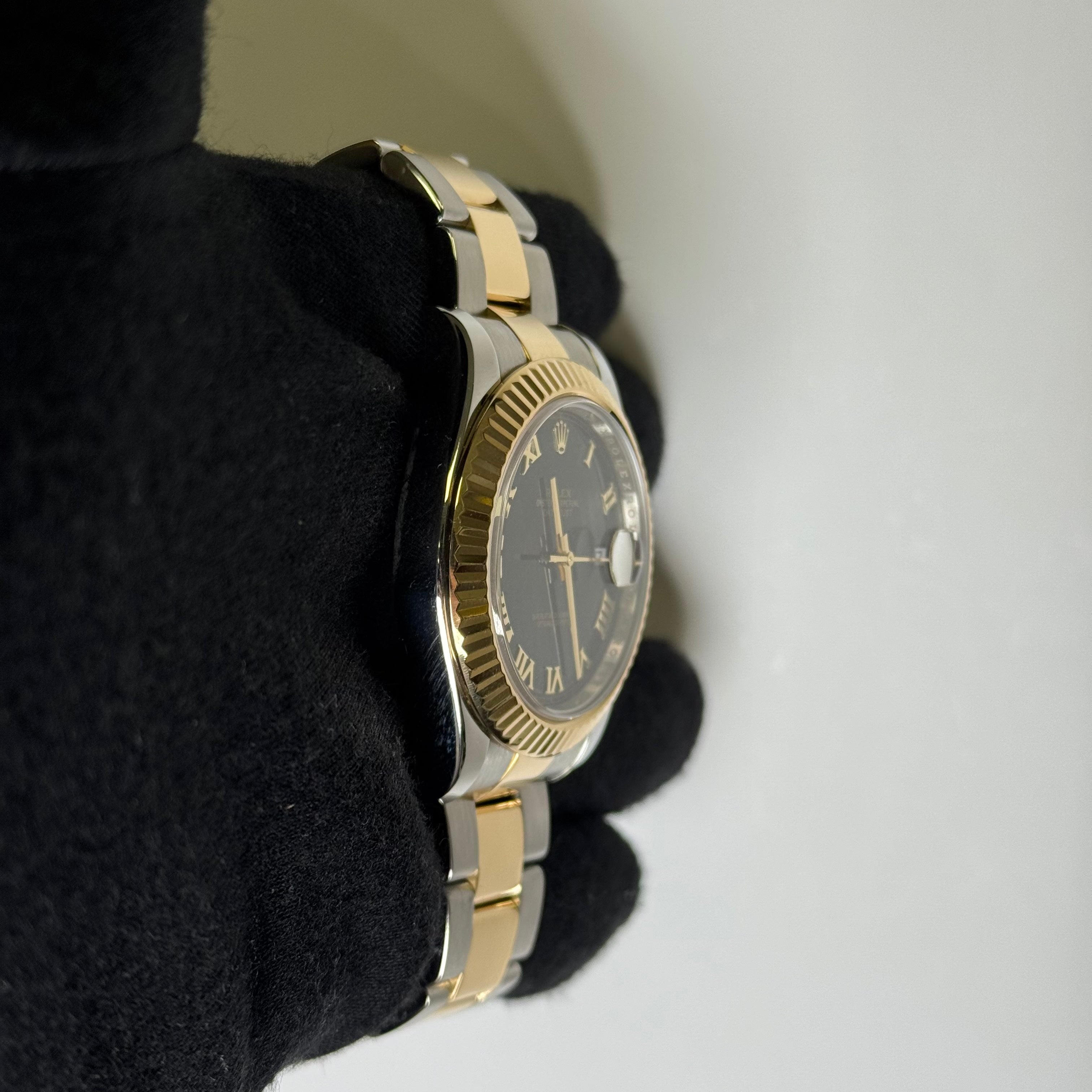 Rolex Datejust 41mm Black Dial Watch Ref# 116333 - Happy Jewelers Fine Jewelry Lifetime Warranty