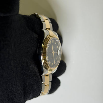 Rolex Datejust 41mm Black Dial Watch Ref# 116333 - Happy Jewelers Fine Jewelry Lifetime Warranty